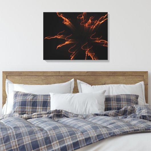 Fireworks 3 canvas afdruk (Insitu (Slaapkamer))