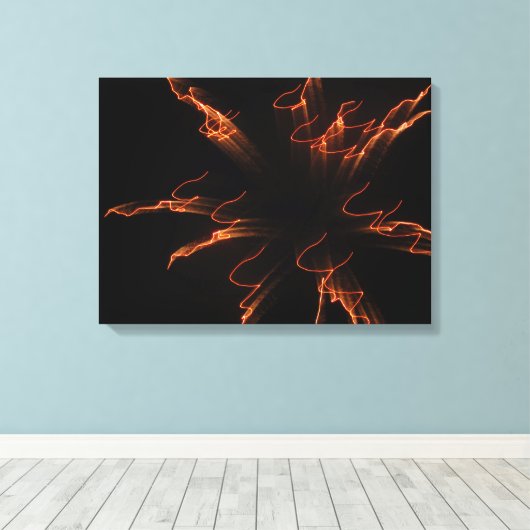 Fireworks 3 canvas afdruk (Insitu (Houten vloer))