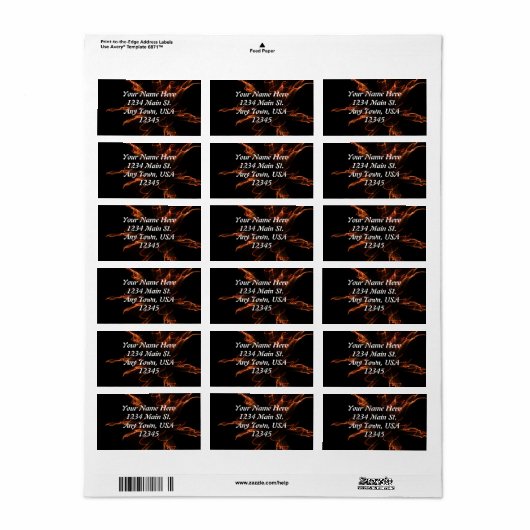 Fireworks 3 etiket (Full Sheet)