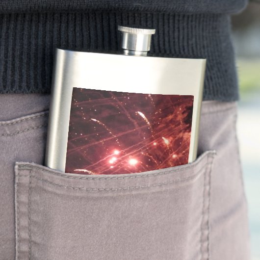 Fireworks 3 roestvrijstalen kolf flacon (Voorbeeld)