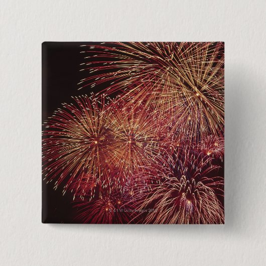 Fireworks 3 vierkante button 5,1 cm (Voorkant)