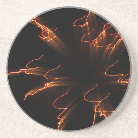 Fireworks 3 zandsteen onderzetter (Voorkant)