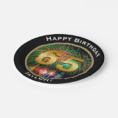 Fireworks 65th 65th Birthday met naam Papieren Bordje (Gekanteld)