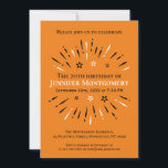 Fireworks 70th Birthday Party Black White Sinaasap Kaart<br><div class="desc">Fijne 70ste verjaardag! 70 jaar geweldige zijn. Gefeliciteerd met het feit dat u 70 hebt omgedraaid en deze mijlpaal hebt bereikt. Zeventig en geweldig. Niet over de heuvel. Cheers tot 70 jaar. Geniet van de gelegenheid met dit coole geweldige zwarte, witte en oranje vuurwerkontwerp zoals je samenkomt met familie en...</div>