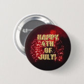Fireworks 7 4 van juli knop ronde button 5,7 cm (Voorkant /achterkant)