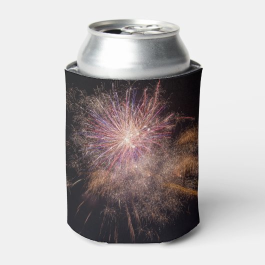 Fireworks aangepaste monogram-koelbox blikjeskoeler (Blikje Voorkant)