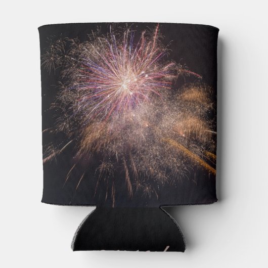 Fireworks aangepaste monogram-koelbox blikjeskoeler (Achterkant)