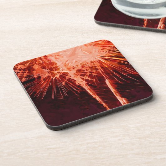 Fireworks Abstract Impressionisme Drankjes Onderzetter (Linkerzijde)