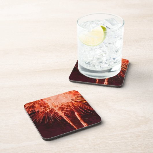 Fireworks Abstract Impressionisme Drankjes Onderzetter (Rechterzijde)