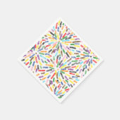 Fireworks Abstracte LGBTQ+ Rainbow Progress Pride Servet (Hoek)