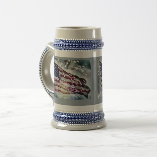 Fireworks-achtergrond Bierpul (Voorkant links)