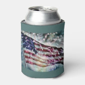 Fireworks-achtergrond Blikjeskoeler (Blikje Voorkant)