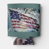 Fireworks-achtergrond Blikjeskoeler (Voorkant)