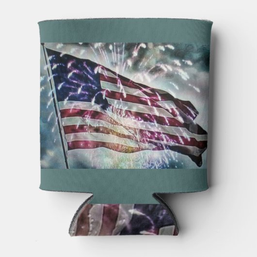 Fireworks-achtergrond Blikjeskoeler (Voorkant)