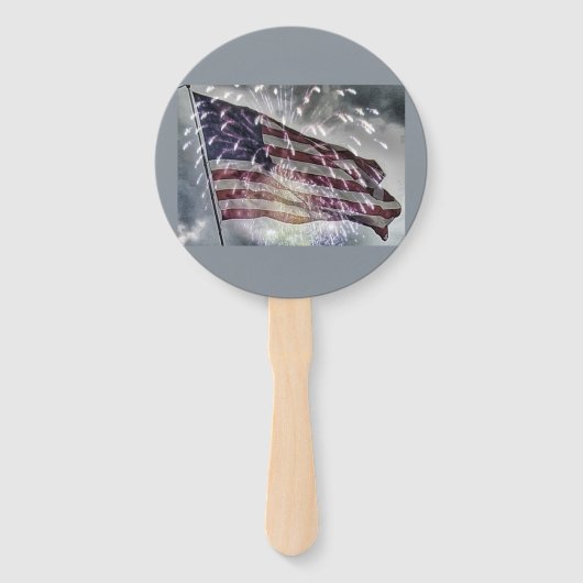 Fireworks-achtergrond Handwaaier (Achterkant)