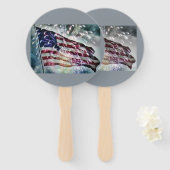 Fireworks-achtergrond Handwaaier (Voorkant en achterkant)