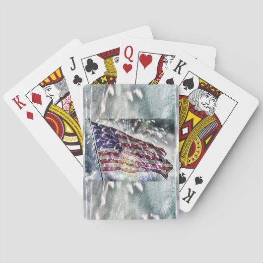 Fireworks Achtergrond II Pokerkaarten (Achterkant)
