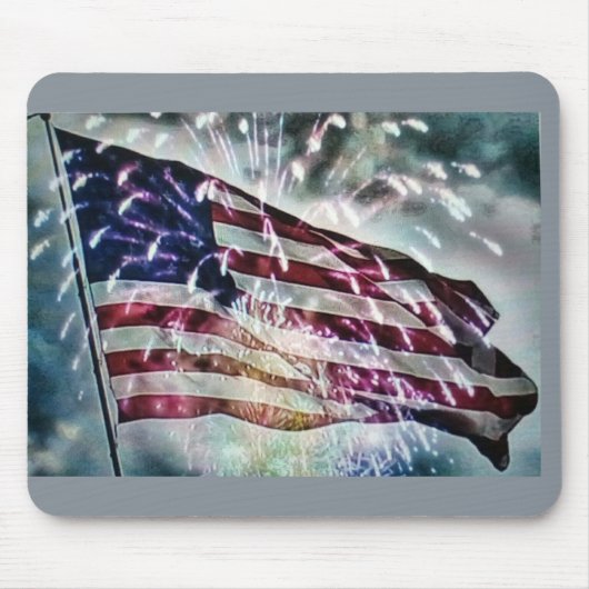 Fireworks-achtergrond Muismat (Voorkant)