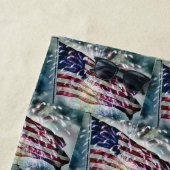 Fireworks-achtergrond Strandlaken (In situ)