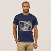 Fireworks-achtergrond T-shirt (Voorkant volledig)