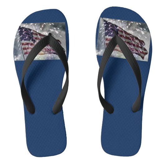 Fireworks-achtergrond Teenslippers (Voetbed)