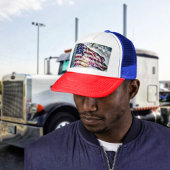 Fireworks-achtergrond Trucker Pet