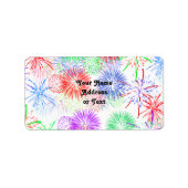 Fireworks (achtergrondkleur toevoegen) etiket (Voorkant)
