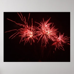 Fireworks-afdrukken Poster