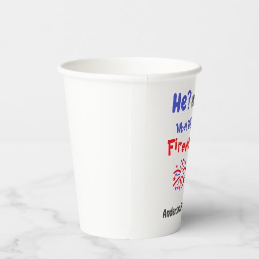 Fireworks American Gender onthulling Papieren Bekers (Rechts)