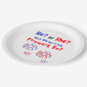 Fireworks American Gender onthulling Papieren Bordje (Gekanteld)