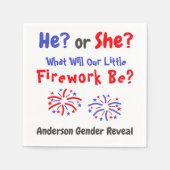 Fireworks American Gender onthulling Servet (Voorkant)