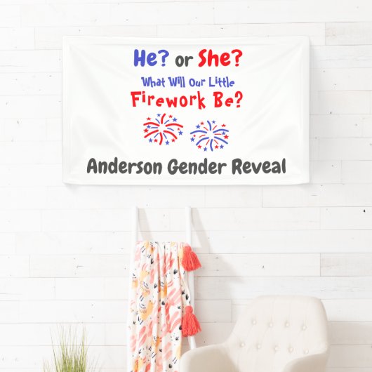 Fireworks American Gender onthulling Spandoek (Insitu)