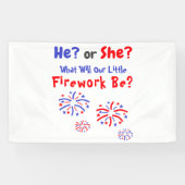 Fireworks American Gender onthulling Spandoek (Horizontaal)