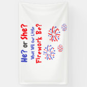 Fireworks American Gender onthulling Spandoek (Verticaal)