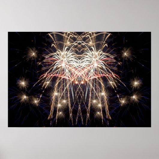Fireworks Art: "Griffin" Originele digitale kunst Poster (Voorkant)