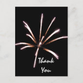 Fireworks bedankt Kaart voor notitie (Voorkant)