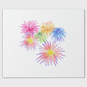 Fireworks Big Party Celebration Firecrackers Cadeaupapier (Vlak)