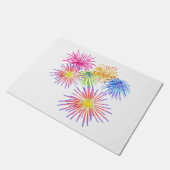 Fireworks Big Party Celebration Firecrackers Deurmat (Schuin)