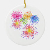 Fireworks Big Party Celebration Firecrackers Keramisch Ornament (Voorkant)