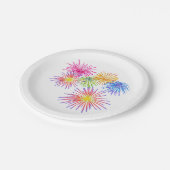 Fireworks Big Party Celebration Firecrackers Papieren Bordje (Gekanteld)