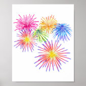 Fireworks Big Party Celebration Firecrackers Poster (Voorkant)