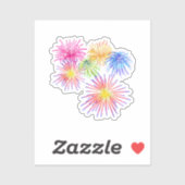 Fireworks Big Party Celebration Firecrackers Sticker (Vel)