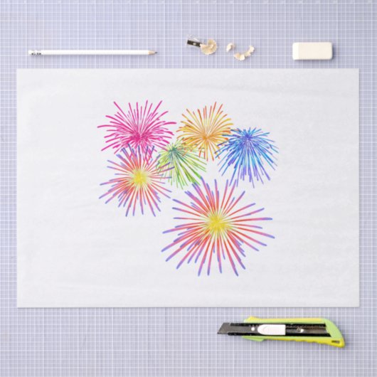 Fireworks Big Party Celebration Firecrackers Tissuepapier (Craft)