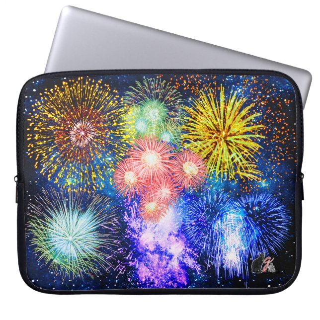 Fireworks brandt laptophoes laptop sleeve (Voorkant)