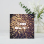 Fireworks Bright Golden 2023 Happy New Year (Staand voorkant)