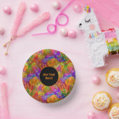 Fireworks - Bright Paint Spletters - voeg tekst to Papieren Kommen (Feest)