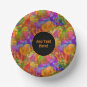 Fireworks - Bright Paint Spletters - voeg tekst to Papieren Kommen (Voorkant)