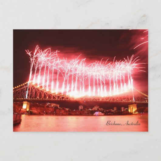 Fireworks Brisbane, Australië - Briefkaart (Voorkant)