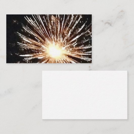 Fireworks Burst Visitekaartje (Voorkant / Achterkant)