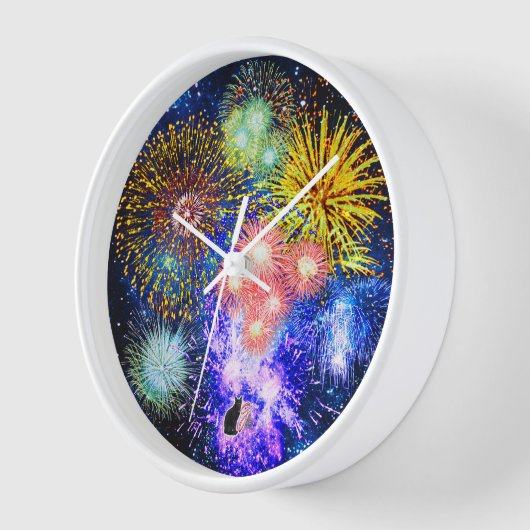 Fireworks Bursts Clock (Hoek)